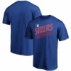 Champion Majestic NBA Philadelphia 76ers Royal Blue Tee Shirt 2XT, 3XT, 4XT, 5X, 6X -Fanatics Shop 76ers tee 59781.1713285460