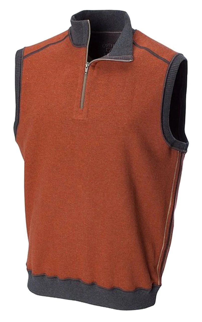 Cutter & Buck Essex Reversible Half Zip Vest 2X, 5X 3 Cutter & Buck Essex Reversible Half Zip Vest 2X, 5X