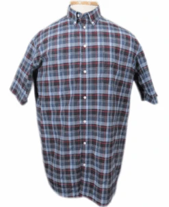 Classics By Falcon Bay Short Sleeve Plaid Sport Shirt 2 Patterns 5X, 6X, 7X, 9X, 10X