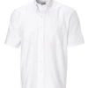 Cutter & Buck Nailshead Short Sleeve White Shirt XLT, 3X, 5X