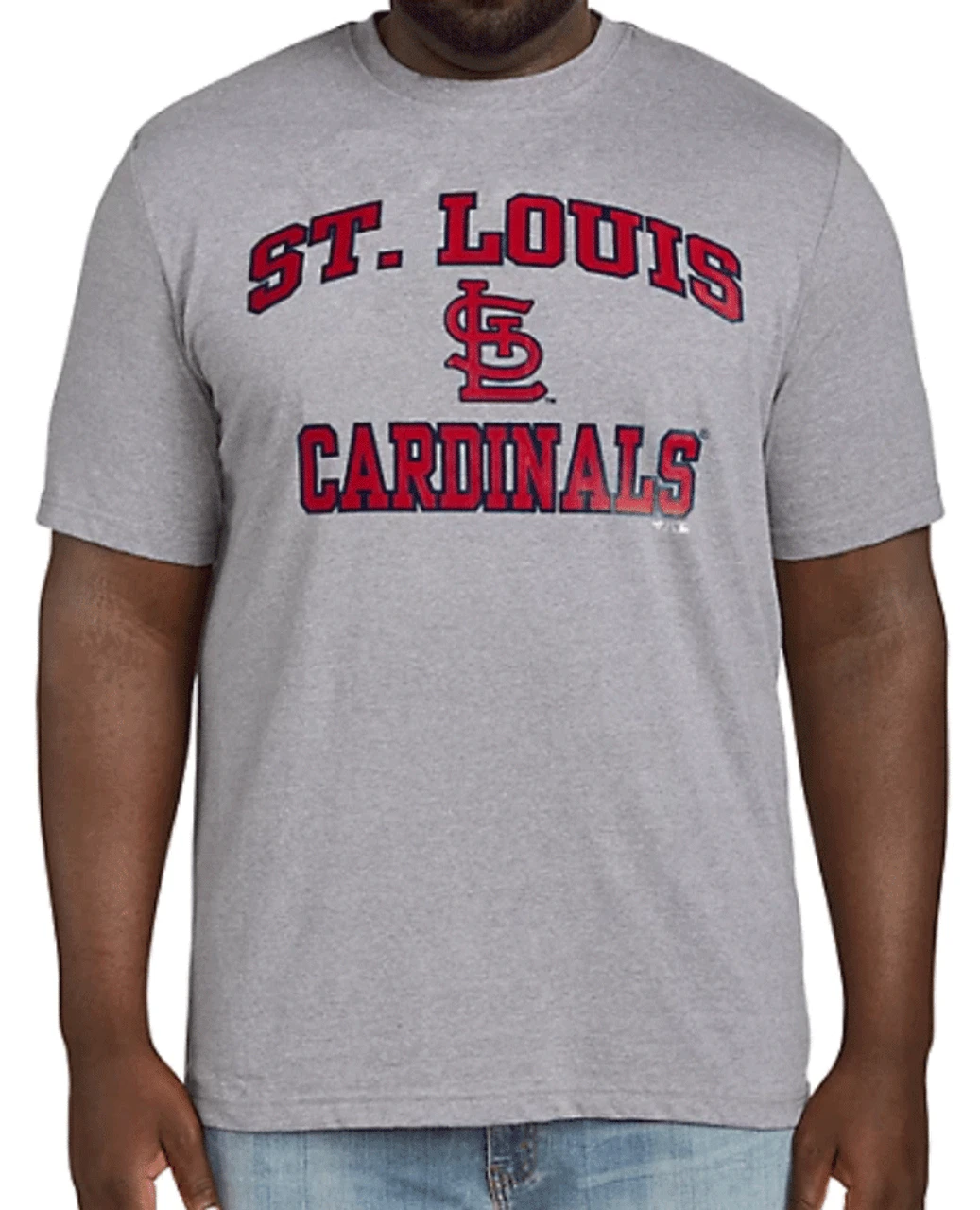 Fanatics MLB Saint Louis Cardinals Heather Gray Short Sleeve Tee Shirt 5XT 3 Fanatics MLB Saint Louis Cardinals Heather Gray Short Sleeve Tee Shirt 5XT