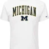 Champion University Of Michigan White Arch Mascot Tee 2XT, 3X, 3T -Fanatics Shop ChampUofMArchTeeWhite 17073.1664307700