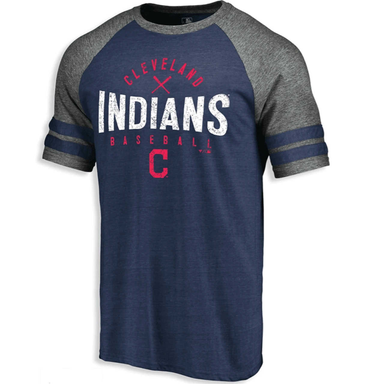 MLB Cleveland Indians Raglan Tee LT, 2X, 2XT, 3X 3 MLB Cleveland Indians Raglan Tee LT, 2X, 2XT, 3X