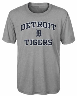 Fanatics MLB Detroit Tigers Heather Gray Short Sleeve Tee Shirt 5XT