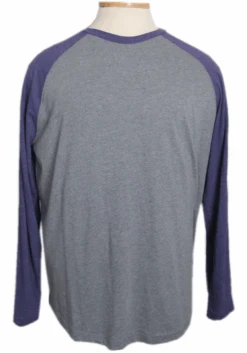 Everyday Essentials Raglan Baseball Style Long Sleeve Tees 4 Colors 2X, 3X -Fanatics Shop EDBRaglanPurple 60887.1682698554
