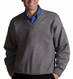 Edwards Acrylic Jersey Knit V-Neck Sweater 6 Colors 2X, 3X, 4X, 5X -Fanatics Shop EdsVHGray 42587.1636651914
