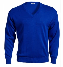 Edwards Acrylic Jersey Knit V-Neck Sweater 6 Colors 2X, 3X, 4X, 5X -Fanatics Shop EdsVRoyal 02534.1636651876