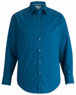 Edwards Long Sleeve Stretch Broadcloth Sport Shirt 5 Colors 3X, 4X, 5X, 6X -Fanatics Shop Edsstrbrdclthfrnavy 40609.1698775479