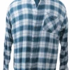 Catalog Label Teal Plaid Flannel Shirt 3X -Fanatics Shop HBTealPlaidFlnl 54032.1694534213