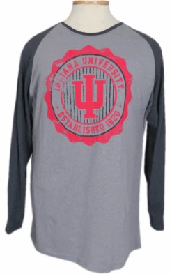Adidas Long Sleeve Indiana University Seal Tee 2XT, 4X, 6X -Fanatics Shop IURaglanFront 75903.1680030477