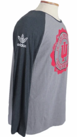 Adidas Long Sleeve Indiana University Seal Tee 2XT, 4X, 6X -Fanatics Shop IURaglanSide 26075.1680030592