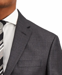 Kenneth Cole Reaction Techni-Cole Gunmetal Gray 2-Piece Suit, 44Lx37"Waist, 52Lx46"Waist -Fanatics Shop KColeGunmtlcloseup 03589.1636479141