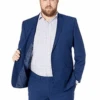 Kenneth Cole Reaction Modern Blue 2-Piece Suit, 44L Jacket; 37"Waist X32" Inseam Pants -Fanatics Shop KColeModBlueGuy 99876.1636487457