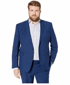 Kenneth Cole Reaction Modern Blue 2-Piece Suit, 44L Jacket; 37"Waist X32" Inseam Pants -Fanatics Shop KColeModBluefullguy 82672.1636487879