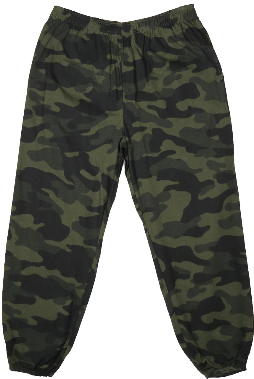 King Size Camo Knit Pants Two Colors XL, 2X 3 King Size Camo Knit Pants Two Colors XL, 2X
