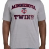 Fanatics MLB Minnesota Twins Heather Gray Short Sleeve Tee Shirt 2X, 5X -Fanatics Shop MNTwinsTee 91391.1695407307