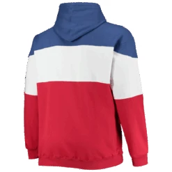 New York Rangers Fanatics Branded NHL Colorblock Fleece Hoodie XLT, 4XT -Fanatics Shop NYRangersHoodieBack 26625.1642428377