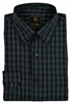 F/X Fusion Long Sleeve Sport Shirts 14 Patterns LT, 4XT, 5X, 5XT, 6X, 6XT -Fanatics Shop NavySilverBrokenGrid 75605.1624371108