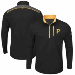 Majestic Pittsburgh Pirates Coolbase Quarter Zip XLT, 2XT, 3XT