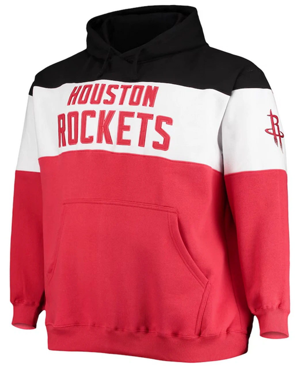 Fanatics Houston Rockets Colorblock Wordmark Pullover Hoodie 2X 4 Fanatics Houston Rockets Colorblock Wordmark Pullover Hoodie 2X - Image 2