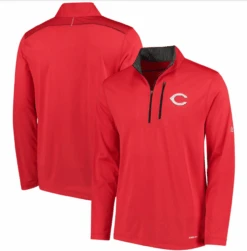 Majestic Cincinnati Reds Coolbase Quarter Zip XLT, 2XT, 3XT, 4XT