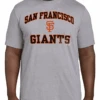 Fanatics MLB San Francisco Giants Heather Gray Short Sleeve Tee Shirt 3XT, 4XT, 5X, 5XT -Fanatics Shop SFGiantsTee 55653.1695398204