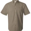 Featherlite Short Sleeve Stain Resistant Twill Shirt 3 Colors 3X, 6X -Fanatics Shop SSFeatherliteTan 06931.1581967777
