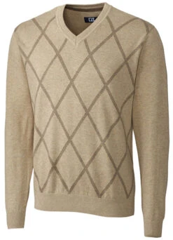Cutter & Buck Argyle Sawtooth Sweater 3X, 4X, 5X