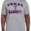 Fanatics MLB Texas Rangers Heather Gray Short Sleeve Tee Shirt 5XT -Fanatics Shop TexasRangerstee 74801.1695411821