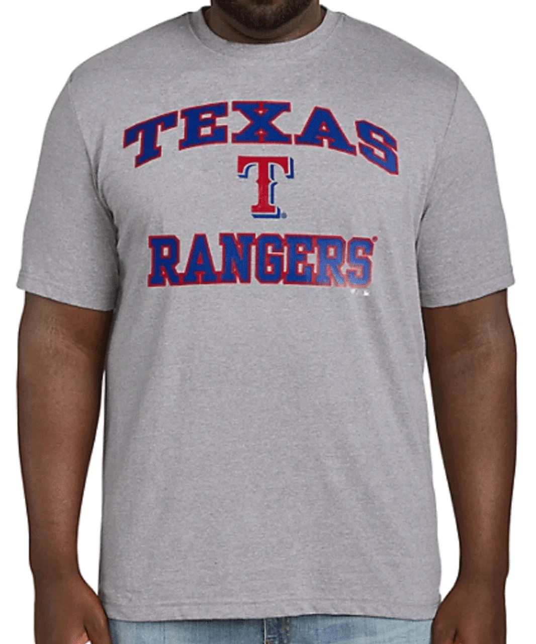 Fanatics MLB Texas Rangers Heather Gray Short Sleeve Tee Shirt 5XT 3 Fanatics MLB Texas Rangers Heather Gray Short Sleeve Tee Shirt 5XT