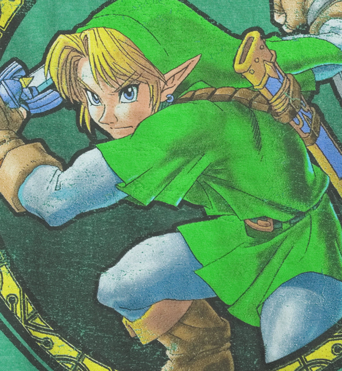 Legend Of Zelda Ocarina Of Time Tee Shirt 2X, 4X, 4XT 4 Legend Of Zelda Ocarina Of Time Tee Shirt 2X, 4X, 4XT - Image 2