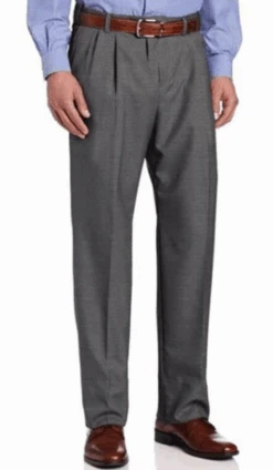 Ascott Browne Expander Waistband Pleated Front Wool Blend Dress Pants 3 Colors 44, 50, 54 -Fanatics Shop abrngryfront 51863.1710353655