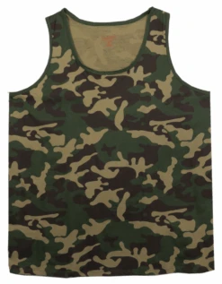 Boulder Creek Green Camouflage Tank Top 4XT