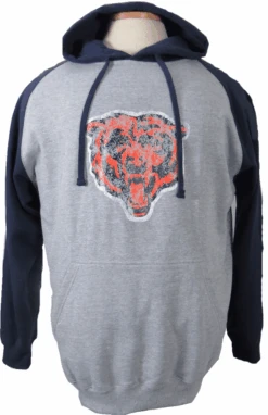 Fanatics Chicago Bears Raglan Pullover Hoodie XLT, 2X, 4XT, 5X