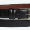 Black Leather Dress Belt With Silver Tone Tip Size 62 -Fanatics Shop blklthr62 61268.1691077579