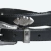 King Size Black Leather Western Style Belt Size 50, 60 -Fanatics Shop blkwestern 17937.1691161459