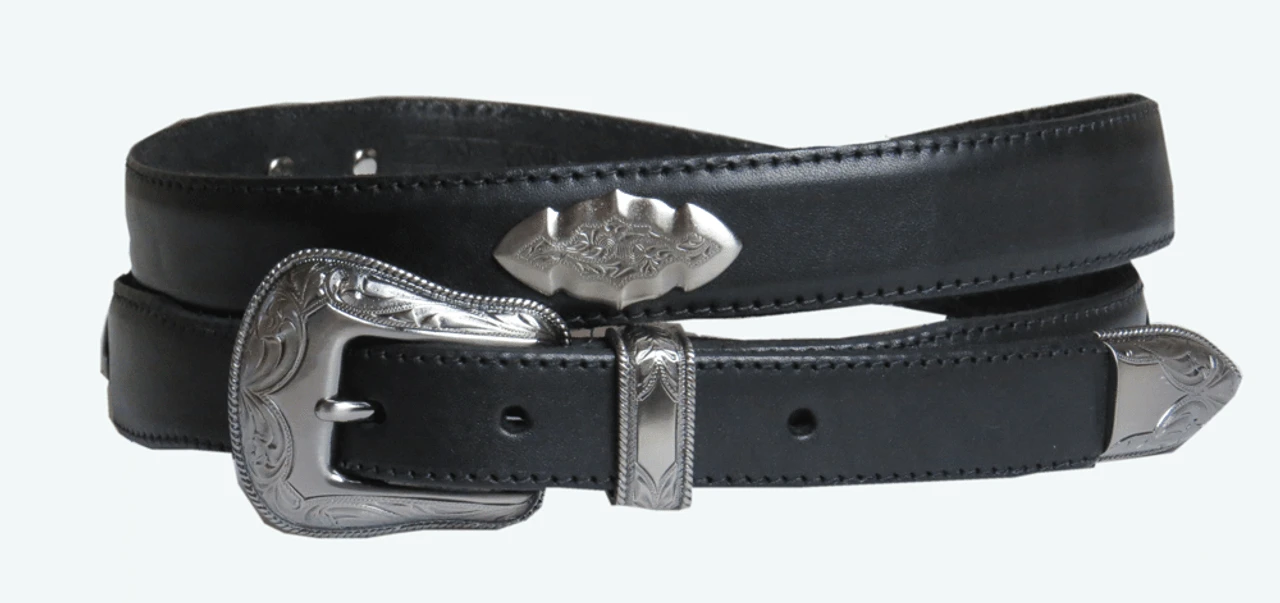 King Size Black Leather Western Style Belt Size 50, 60 3 King Size Black Leather Western Style Belt Size 50, 60