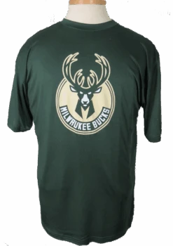 Majestic Milwaukee Bucks Poly Green Logo Tee 2XT