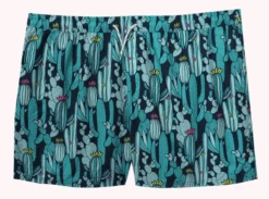 Cactus Pattern Swim Trunks 2X, 3X