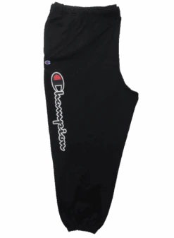 Champion Powerblend Black Script Fleece Pant XLT, 2X, 2XT, 3X, 3XT, 4X