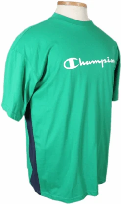 Champion Contrast Logo Side Stripe Tee XLT, 2X, 2XT, 3X, 3XT