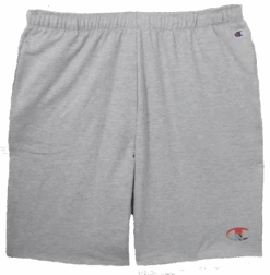 Champion Heather Gray Mountain Logo Fleece Shorts LT, XLT, 2XT, 3X, 4X