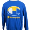 Champion Royal Blue Crew Sweatshirt With Yellow Logo 2X, 3X 2 Champion Royal Blue Crew Sweatshirt With Yellow Logo 2X, 3X -Fanatics Shop chmpcrewblyell 37085.1689191922