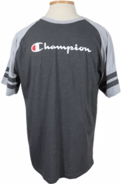 Champion Raglan Sleeve Stripe Tee XLT, 2X, 2XT, 3X, 3XT, 4X, 4XT