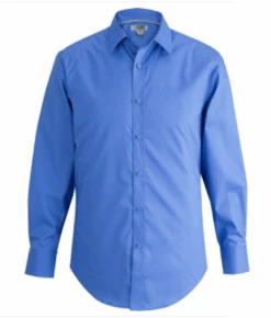 Edwards Long Sleeve Stretch Broadcloth Sport Shirt 5 Colors 3X, 4X, 5X, 6X -Fanatics Shop edsstrbrdclthfrblue 21671.1698775496