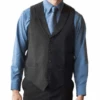 Edwards Black Satin Shawl Dress Vest 3X (56R), 4X (60R), 5X (64R) -Fanatics Shop edstuxvest 22473.1659724528