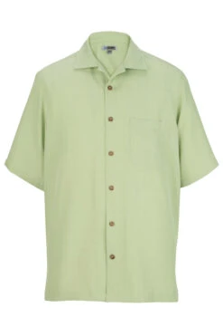 Edwards Jacquard Batiste Camp Shirt 2 Colors 3X, 4X, 5X, 6X