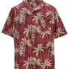 Edwards Tropical Palm Tree Camp Shirt 2 Colors 2X -Fanatics Shop edwardspalmburgundy 53855.1558020309