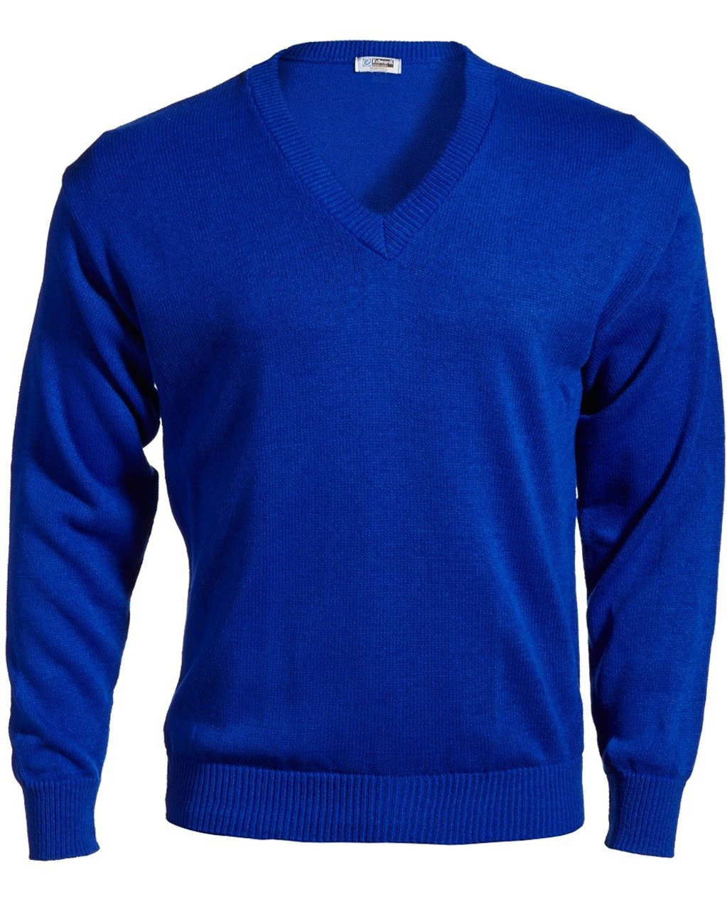 Edwards Royal Blue V-Neck Sweater 2X, 3X, 4X, 5X 3 Edwards Royal Blue V-Neck Sweater 2X, 3X, 4X, 5X