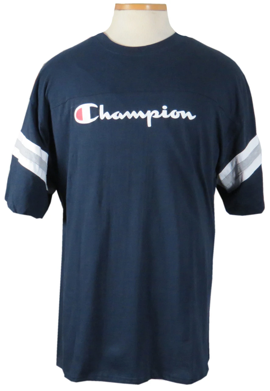 Champion Football Yoke Tee Shirt 4 Colors XLT, 1X, 2X, 2XT, 3X, 3XT, 4X, 4XT, 5X, 6X 3 Champion Football Yoke Tee Shirt 4 Colors XLT, 1X, 2X, 2XT, 3X, 3XT, 4X, 4XT, 5X, 6X